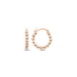 Gümüş Top Halka Parlak Kadın Gümüş Küpe 20 MM