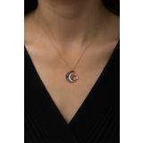 Gümüş Üç Hilal Kolye