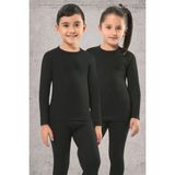 Gümüş Unisex Çocuk Kışlık Termal Fanila - 3 - 4 Yaş - Siyah