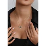 Gümüş Vadisi 925 Ayar Gümüş Zirkon Taşlı Anka Kuşu Kolye -GV8524 - Altın