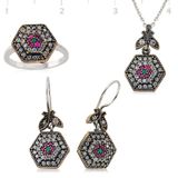 Gumush Otantik Kadın Gümüş Set