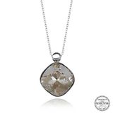 Gumush Swarovski Crystal Taşlı Deniz Kabuğu Kadın Gümüş Kolye