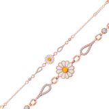 Gumush T6511 ​Rose Papatya Kadın Gümüş Bileklik