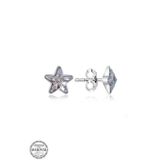 Gumush T7162 Swarovski Crystal Taşlı Yıldız Çivili Kadın Gümüş Küpe