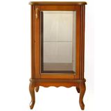 Gümüşlük Vitrin 17928 Kare Model 98 Kayın Lükens Aslan Ayak Ceviz Renk El Yapım