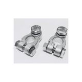 GUMUSONLINE Kurşun Kutup Başı 8mm Takım ( )(-) Krom Civatalı Marin Akü Kutupbaşı