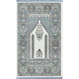 Gümüşsuyu Doqu 18359 Gri Antitoz Seccade Mavi - 80X130 - 80 x 130 cm