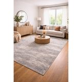 GÜMÜŞSUYU Rustic 17143 Modern Kaymaz Taban Antialerjik Gri Salon Halısı
