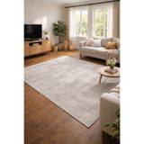 GÜMÜŞSUYU Rustic Plus 80013 Vizon Halı - Modern Dokuma Tabanlı Yıkanabilir Salon Halısı