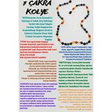 GÜMÜŞTEL EL SANATLARI Doğal Taş 7 Çakra Tasarım Kolye Akik Sitrin Kaplan Gözü Aventurin Lapis Ametist Kuvars 6mm