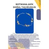 GÜMÜŞTEL EL SANATLARI Sertifikalı Bostwana Doğal Taş El Yapımı Tasarım Bileklik