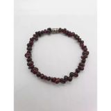 GÜMÜŞTEL EL SANATLARI Sertifikalı Doğal Lal (KIRMIZI GRANAT) Taşı Bileklik