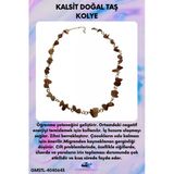 GÜMÜŞTEL EL SANATLARI Sertifikalı Kalsit Doğal Taş Özel Tasarım Kolye
