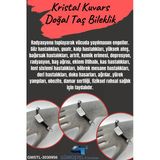 GÜMÜŞTEL EL SANATLARI Sertifikalı Kristal Kuvars Doğal Taş Tasarım Bileklik Aaa Kalite
