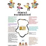 GÜMÜŞTEL EL SANATLARI Sertifikalı Öğrenci Başarı Kolyesi Oniks,Hematit,Unakit, Kristal Kuvars,Akik,Kalsit,Aventurin,Havlit