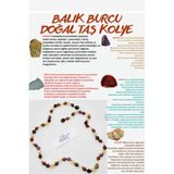 GÜMÜŞTEL EL SANATLARI Sertifikalı Özel Tasarım Balık Burcu Kolye Unakit Opal Ametist Akik Kalsit