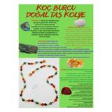 GÜMÜŞTEL EL SANATLARI Sertifikalı Özel Tasarım Koç Burcu Kolye Labradorit Kristal Kuvars Aventurin Sitrin Akik