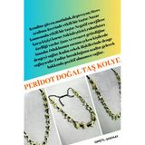 Gümüştel El Sanatları Sertifikalı Peridot Doğal Taş Tasarım Kolye