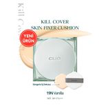 Gün Boyu Kalıcı Mat Cushion Fondöten CLIO Kill Cover Skin Fixer Cushion (19W Vanilla) SPF50+ PA+++