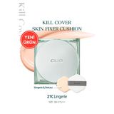 Gün Boyu Kalıcı Mat Cushion Fondöten CLIO Kill Cover Skin Fixer Cushion (21C Lingerie) SPF50+ PA+++