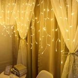 Gün Işığı Salkım Led Işık 2X2 Metre 10 Dallı 140 Ledli Salkım Işık Gün Işığı Led Işık Modlu Gün Işığı Perde Led Işık Warm Light Yılbaşı Işıkları Vitrin
