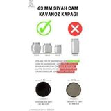 Gün Kapak TWİST OF 63 MM Siyah Cam Kavanoz Kapağı 20 Adet