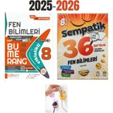 Günay 8.sınıf Bumerang Fen +Ünlüler Karması Lgs Sempatik Fen 36 Haftalık Kazanım Denemeleri Set