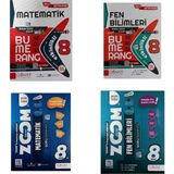 Günay 8.sınıf Etkinlikli Defter + Zoom Soru Bankası Matematik + Fen Bilimleri 4 Kitap Set