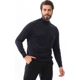 Günay Erkek Yarım Balıkçı Yaka Yün Kazak 6000 Lacivert - XL