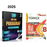 Günay Strateji 8.sınıf Gün Gün Paragraf + Bumerang 8 Türkçe Konu Anlatımlı Soru Bankası Set 2025