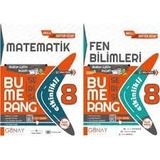 Günay Yayınları - 2025 Yeni 8. Sınıf Bumerang Etkinlikli Matematik ve Fen Bilimleri Soru Bankası Seti