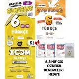 Günay Yayınları 2026-2027 Müfredat Maarif Model 6 Sınıf Türkçe Bumerang Etkinlikli Defter Konu-32 Haftalık Deneme -Zoom Soru Bankası ve Özdebir Gis Denemeler