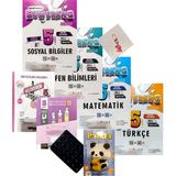 Günay Yayınları 5.sınıf Bumerang Defter Kitap 4'lü Set+Ankara Yayınları ve Gizli Yayınları Deneme+Lego+Vantuz+Çanta Süsü