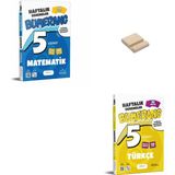 Günay Yayınları 5. Sınıf Bumerang Matematik ve Türkçe Haftalık Denemeleri + Telefon Standı