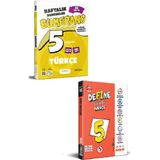 Günay Yayınları 5. Sınıf Bumerang Türkçe 32 Haftalık Deneme Seti + Fi Yayınları Define Fasikül Seti