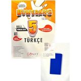 Günay Yayınları 5.sınıf Bumerang Türkçe Defter-Kitap-Yeni-(Silgi Hediye)