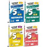 Günay Yayınları 5. Sınıf Bumerang Türkçe+Matematik+Fen+Sosyal 32 Haftalık Deneme Seti