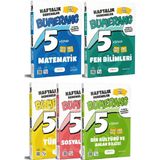 Günay Yayınları 5. Sınıf Bumerang Türkçe+Matematik+Fen+Sosyal+Din 32 Haftalık Deneme Seti