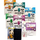Günay Yayınları 6.sınıf Bumerang Defter Kitap 5'li Set+Ankara ve Gizli Yayınları Deneme+Lego+Vantuz+Çanta Süsü