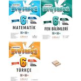 Günay Yayınları 6. Sınıf Bumerang Matematik Fen ve Türkçe Etkinlikli Soru Bankası 3lü Set + Telefon Standı