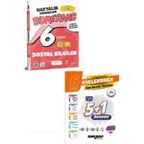 Günay Yayınları 6. Sınıf Bumerang Sosyal 32 Haftalık Deneme + Ankara Yayıncılık 5+1 Deneme Seti (5 Sarmal 1 Genel Deneme)