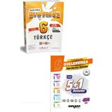 Günay Yayınları 6. Sınıf Bumerang Türkçe Etkinlikli Kitap + Ankara Yayıncılık 5+1 Deneme Seti (5 Sarmal 1 Genel Deneme)