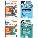 Günay Yayınları 6. Sınıf Matematik+Fen Bumerang 32 Haftalık Denemele+Etkinlikli Soru Bankası