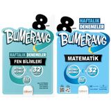 Günay Yayınları 8. Sınıf 32 Haftalık Bumerang Fen Bilimleri Deneme +LGS Bumerang Haftalık Denemeler