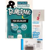 Günay Yayınları 8.sınıf Bumerang Fen Bilimleri Haftalık Deneme+Ankara Yayınları Deneme+Çanta Süsü