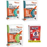 Günay Yayınları 8. Sınıf Bumerang Matematik + Fen Bilimleri + Din Kültürü Etkinlikli Kitap (Inkılap Tarihi 1. Dönem Soru Bankası Hediyelidir)