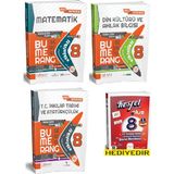 Günay Yayınları 8. Sınıf Bumerang Matematik + Inkılap Tarihi + Din Kültürü Etkinlikli Kitap (Inkılap Tarihi 1. Dönem Soru Bankası Hediyelidir)