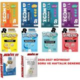 Günay Yayınları 8.sınıf Lgs 2026-2027 Müfredat Zoom Soru Bankası+Haftalık Deneme Güçlü Set - 1551151551151544453