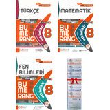 Günay Yayınları 8.Sınıf Lgs Bumerang Türkçe / Matematik / Inkılap Etkilikli Defter 3 Kitap