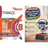 Günay Yayınları 8. Sınıf Türkçe Bumerang Akıllı Defter Kitap + 199 Tl Seviye Tespit ve Kitap Öneri Asistanı Hediye (Yeni Baskı)